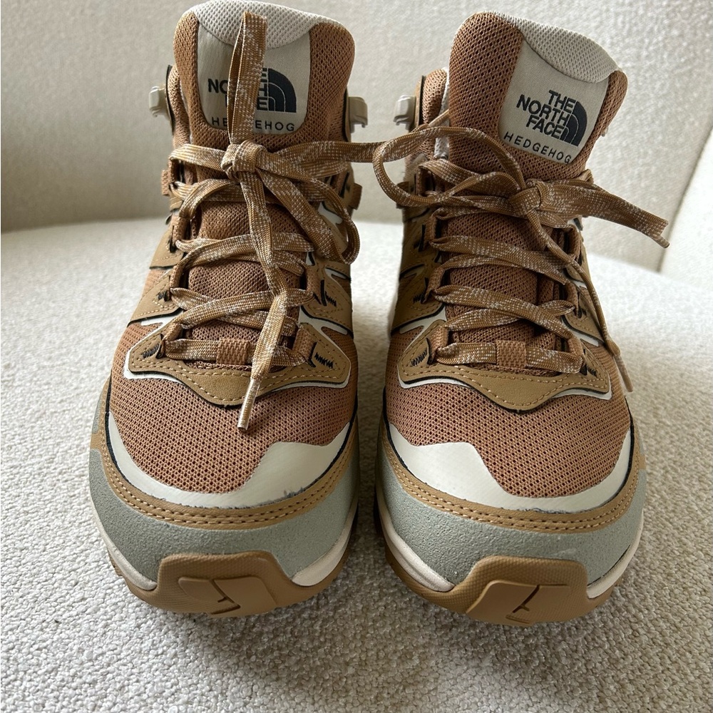 The North Face Tan and Gray Athletic Shoes / hiking shoes